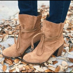 Tom’s Toffee Suede Mila Bootie